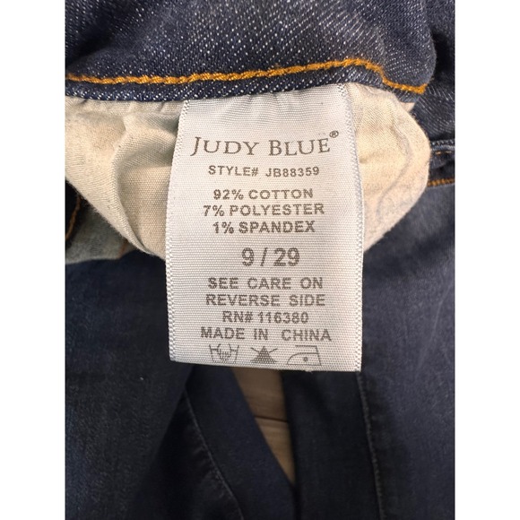 Judy Blue Long Tall Hi Rise Slim Bootcut Jeans Dark Wash Denim Size 29 x 31 - Picture 5 of 10